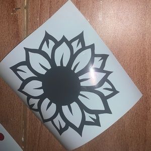 Sunflower decal